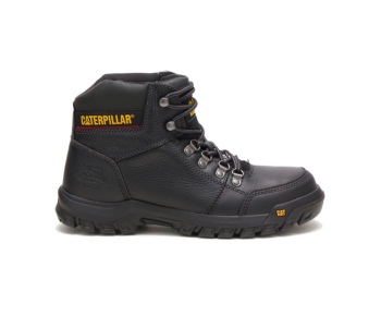 Caterpillar Work Boots South Africa Outline Steel Toe Black - Cat Boots For Men - VD6214507